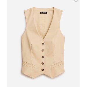 J.Crew $198 Womens Limited-edition slim-fit vest lightweight chino Size 10 BP407